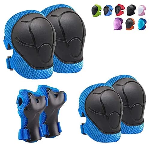 CKE Toddler Knee Pads and Elbow Pads with Wrist Guards for Kids,Blue S | Impact Protection Gear for Kids 3-8 thumbnail 1