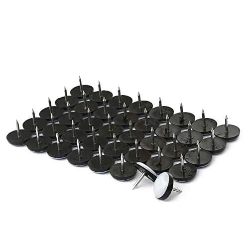 Furnigear PTFE (Teflon) Nail-On Furniture Glides for Carpet & Hard Floors, 1 inch Round Sliders (40 Pack, Grayish Blue) | Move Heavy Furniture Easily thumbnail 7