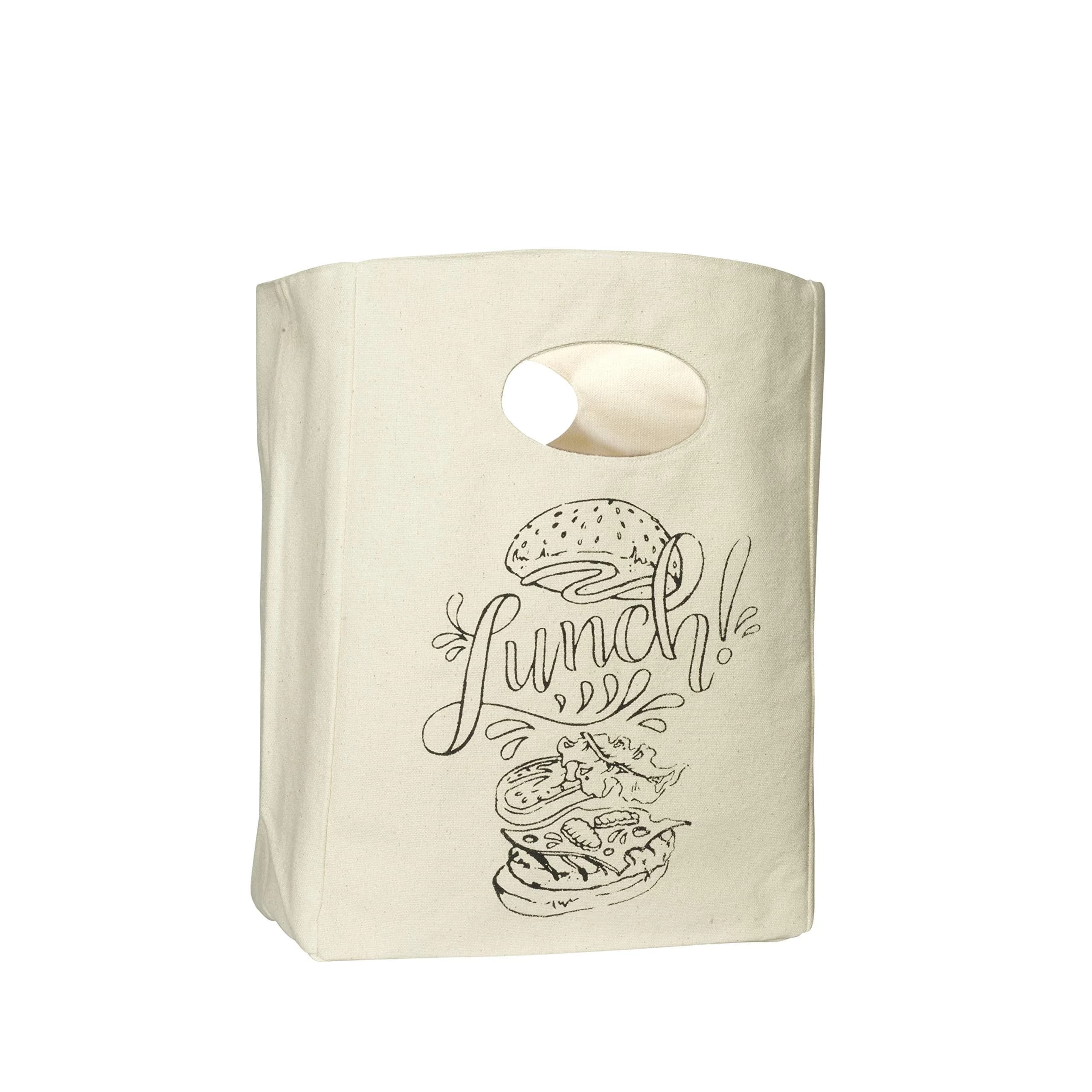Organic Cotton Mart Organic Canvas Lunch Bag | Reusable & Machine Washable Tote | 27.9 cm (11 in) x 20.3 cm (8 in) x 10.2 cm (4 in) - main product image
