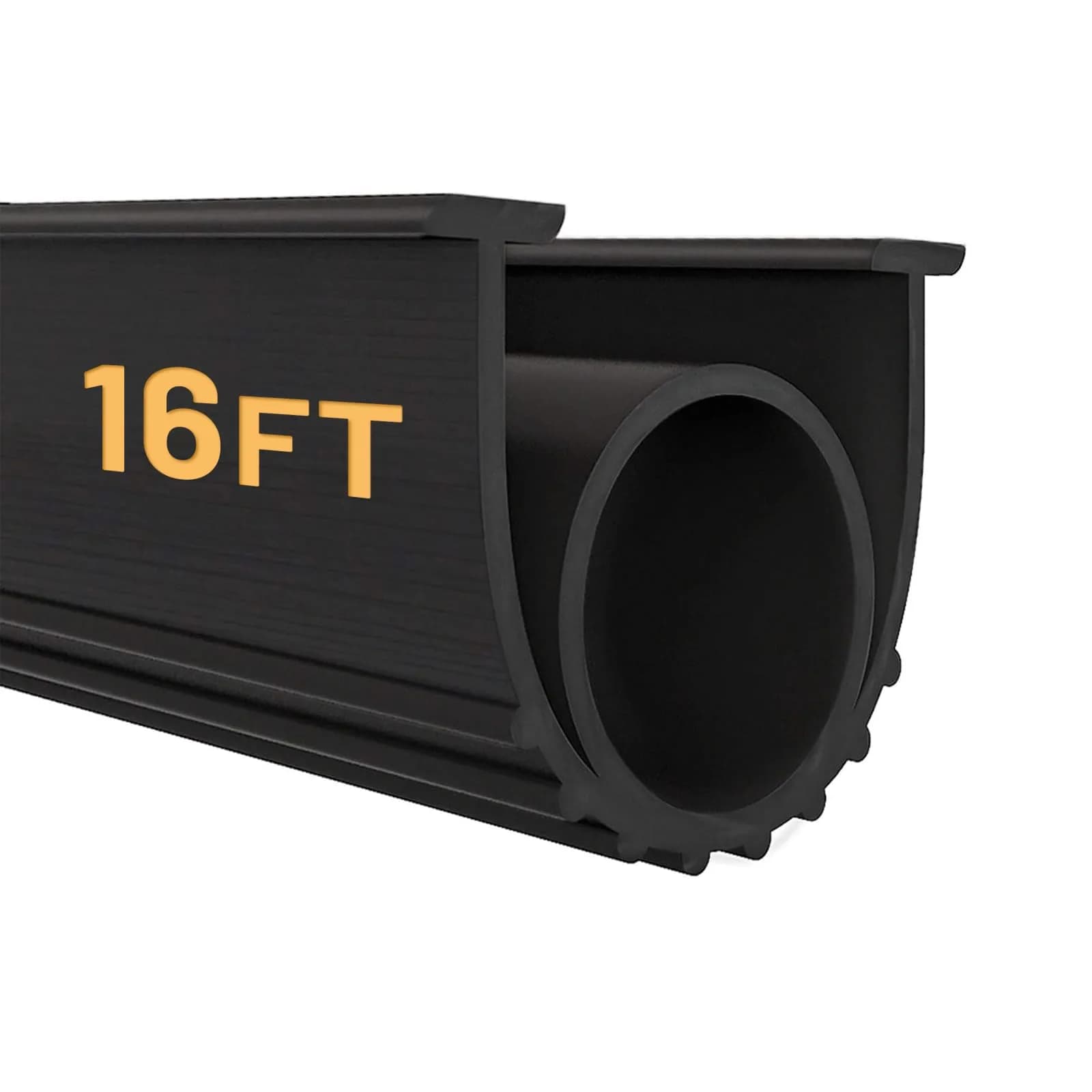 DGSL Garage Door Bottom Seal, 16 FT | Heavy Duty Rubber Weatherproofing for Airtight & Watertight Seal - main product image