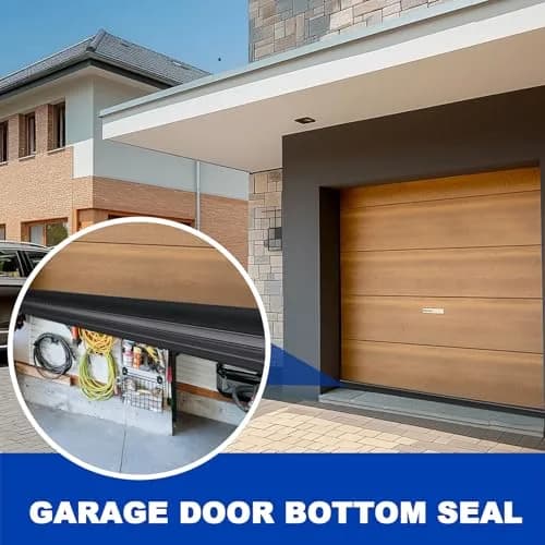 DGSL Garage Door Bottom Seal, 16 FT | Heavy Duty Rubber Weatherproofing for Airtight & Watertight Seal thumbnail 7