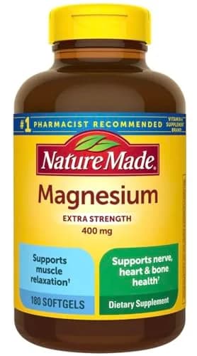 Nature Made Extra Strength Magnesium 400 mg 180 Count (Pack of 1) thumbnail 1