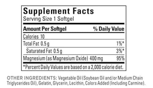 Nature Made Extra Strength Magnesium 400 mg 180 Count (Pack of 1) thumbnail 3