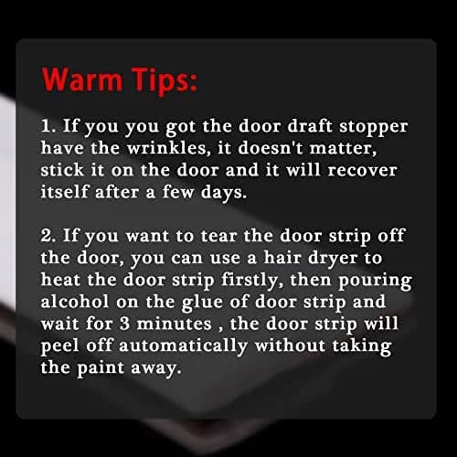 Suptikes Draft Stopper 3.4" W | Large Gap Door Seal for Interior & Exterior Doors thumbnail 2