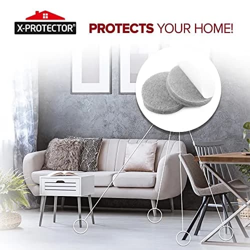 X-Protector Furniture Felt Pads 235 pcs | Protect Wooden & Laminate Floors from Scratches thumbnail 6