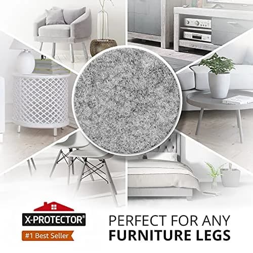 X-Protector Furniture Felt Pads 235 pcs | Protect Wooden & Laminate Floors from Scratches thumbnail 2