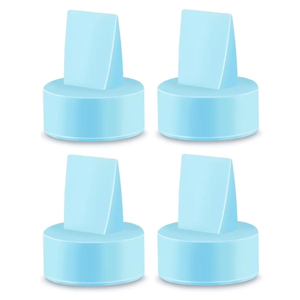 Maymom Duckbill Valves for Spectra S1 S2 9 Plus Dew 350 Blue 4ct | BPA-Free Replacement Parts for Breast Pumps — 4 Valves Blue