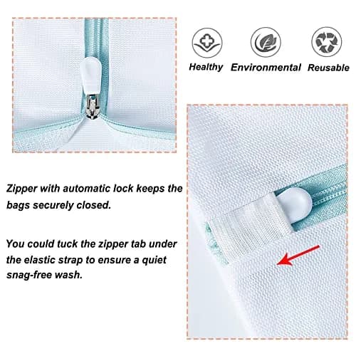 Tenn Well Extra Large Mesh Laundry Bags 43x35" | Jumbo for Blankets & Bedding thumbnail 4