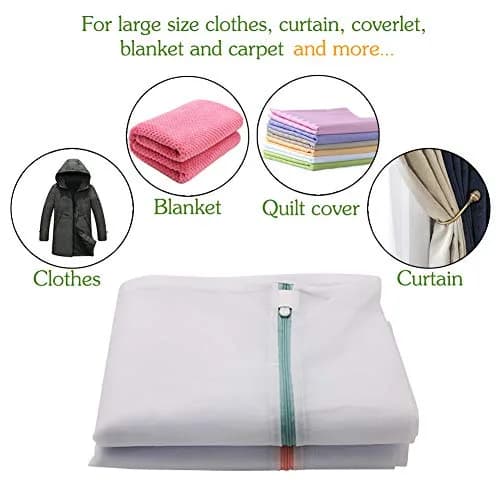 Tenn Well Extra Large Mesh Laundry Bags 43x35" | Jumbo for Blankets & Bedding thumbnail 6