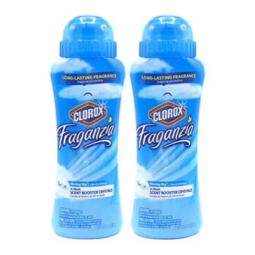 Clorox Fraganzia Scent Booster Crystals Morning Sky 18 Oz (532ml) 2-Pack | Infuse Laundry with Long-Lasting Fragrance thumbnail 1