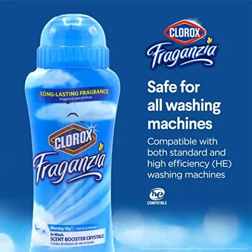 Clorox Fraganzia Scent Booster Crystals Morning Sky 18 Oz (532ml) 2-Pack | Infuse Laundry with Long-Lasting Fragrance thumbnail 5