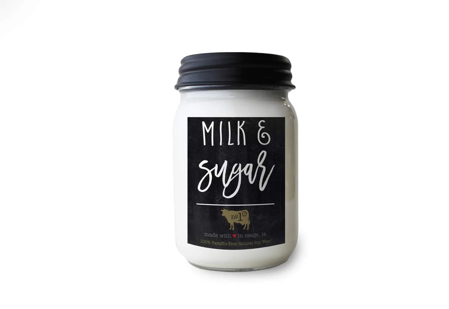 Milkhouse Candle Company Milk & Sugar Soy Scented Candle 340g (12 Oz) | Farmhouse Collection Jar Candle with 70+ Hour Burn Time - main product image