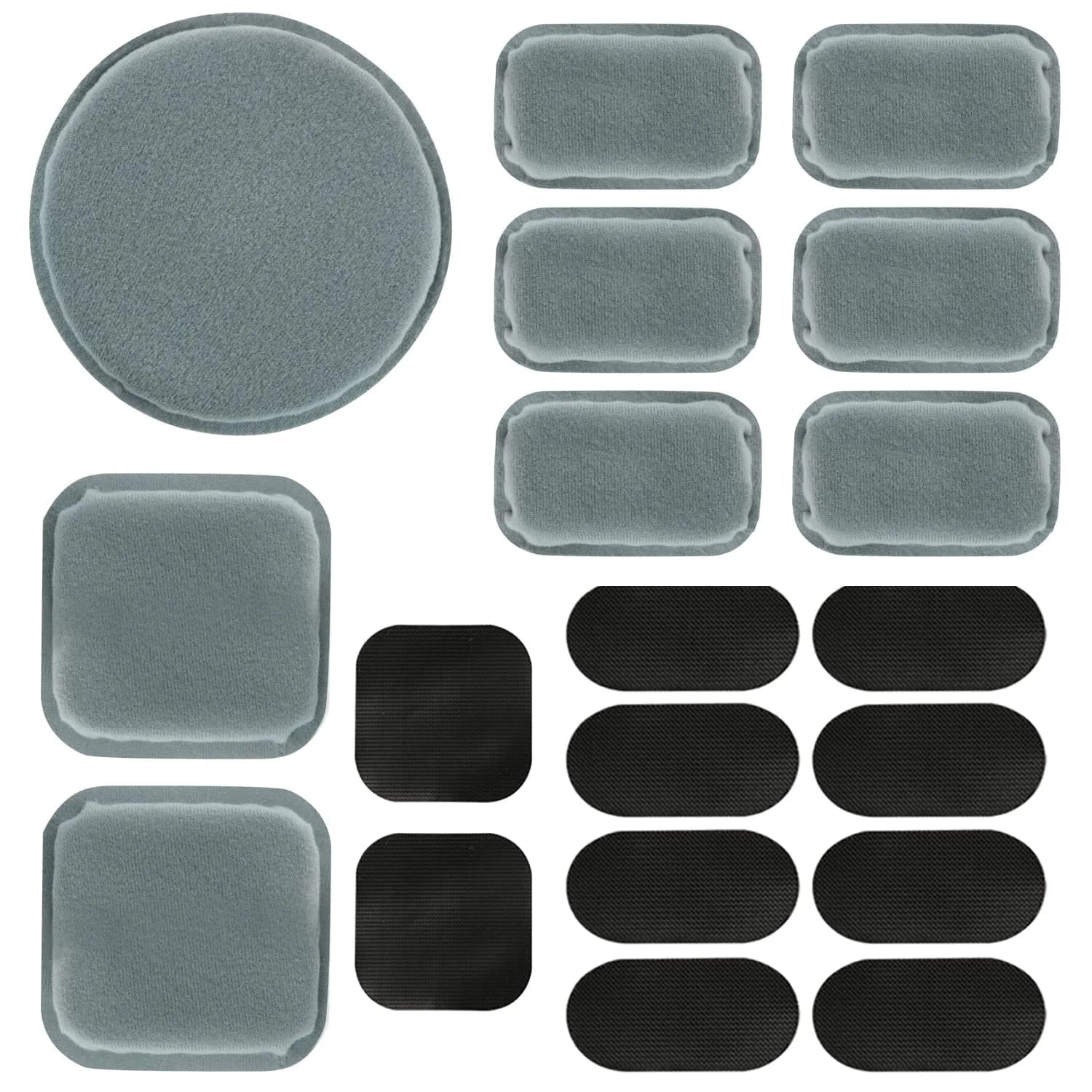AOUTACC Universal Airsoft Helmet Pads, Replacement Foam Padding Kits Set Accessories Mats for Fast-Style/MICH/ACH/PASGT Helmets (Memory Foam, Light Gray) - main product image