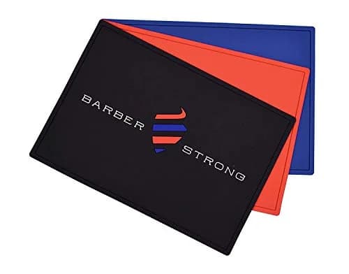 Barber Strong The Barber Mat 19" x 13" Red | Protects Countertops & Tools thumbnail 6