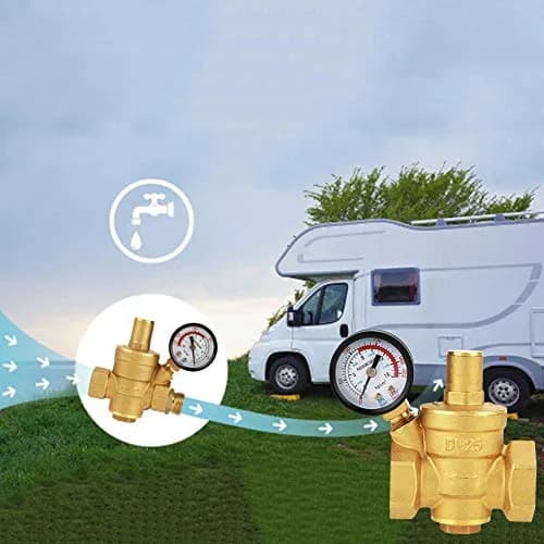 Keenso DN25 Water Pressure Regulator Brass 1.6Mpa | Hydraulic & Solar Energy Use thumbnail 8