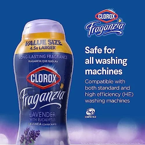 Clorox Fraganzia Laundry Scent Booster Crystals Lavender Eucalyptus 70 Oz (1.98 kg) | Long-Lasting Freshness for All Fabrics thumbnail 5