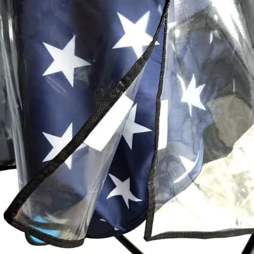 HSJH Weather Shield for Double Stroller Waterproof Rain Cover 42cm x 79cm x 82cm | Universal Twin Rain Cover thumbnail 6
