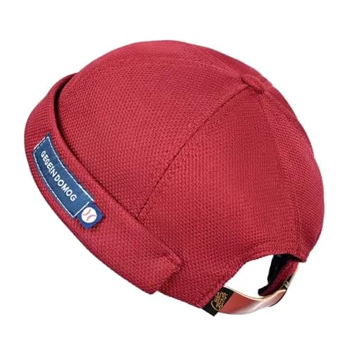 jerague Beanie Hat Adjustable Leather Buckle Vintage Style 21.6-23.6" | Breathable & Foldable thumbnail 1