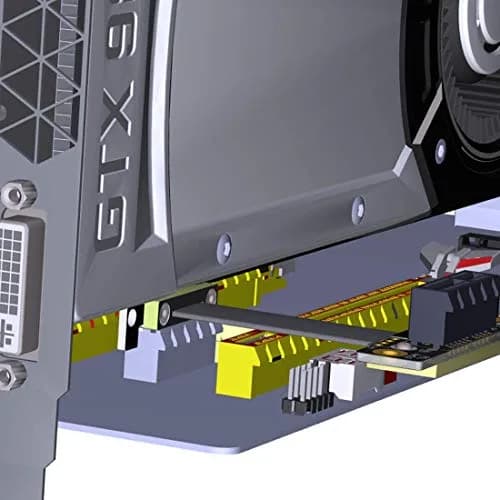 ADT-LINK Dual 90 Degree Right Angle PCIe 3.0 x1 to x1 Extension Cable 20cm (7.87in) | 8Gbps High Speed PCI Express Riser Card Ribbon Extender thumbnail 6