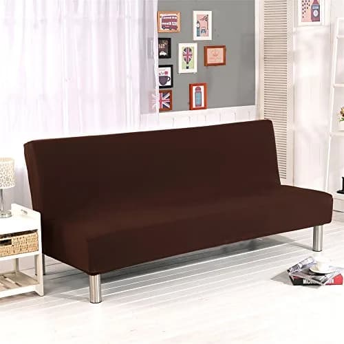 Homonic Armless Sofa Bed Cover Polyester Spandex 80" x 50" | Elegant, Soft & Durable thumbnail 1