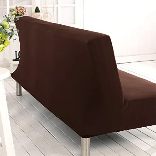 Homonic Armless Sofa Bed Cover Polyester Spandex 80" x 50" | Elegant, Soft & Durable thumbnail 4