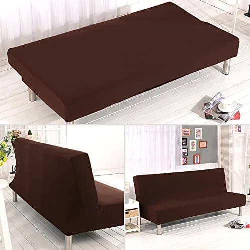 Homonic Armless Sofa Bed Cover Polyester Spandex 80" x 50" | Elegant, Soft & Durable thumbnail 6
