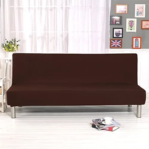 Homonic Armless Sofa Bed Cover Polyester Spandex 80" x 50" | Elegant, Soft & Durable thumbnail 2