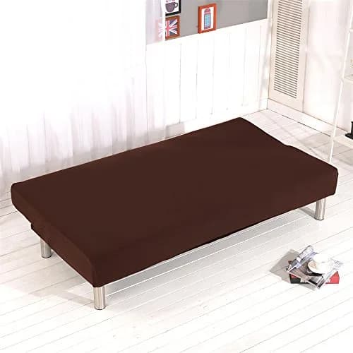 Homonic Armless Sofa Bed Cover Polyester Spandex 80" x 50" | Elegant, Soft & Durable thumbnail 3