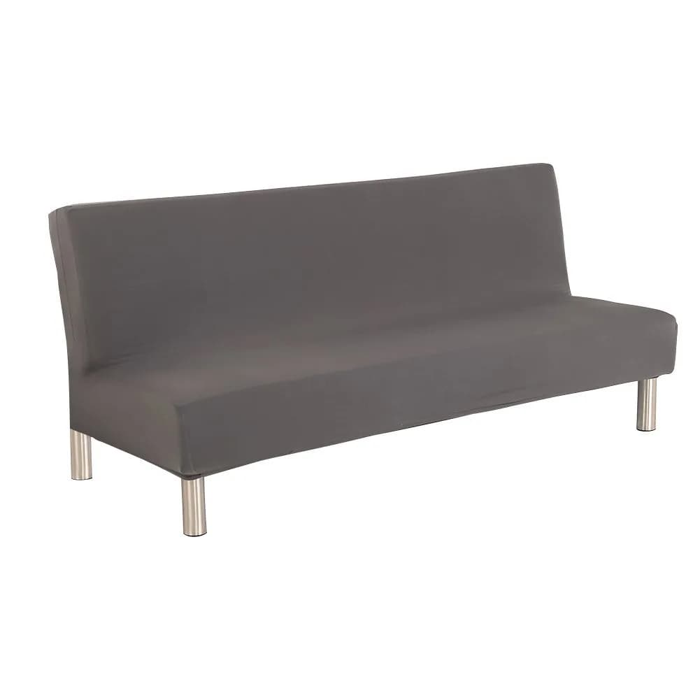 Homonic Purple Sofa Bed Cover 180-210cm | Elastic Non-Armrest Slipcover for 3 Seater — Grey