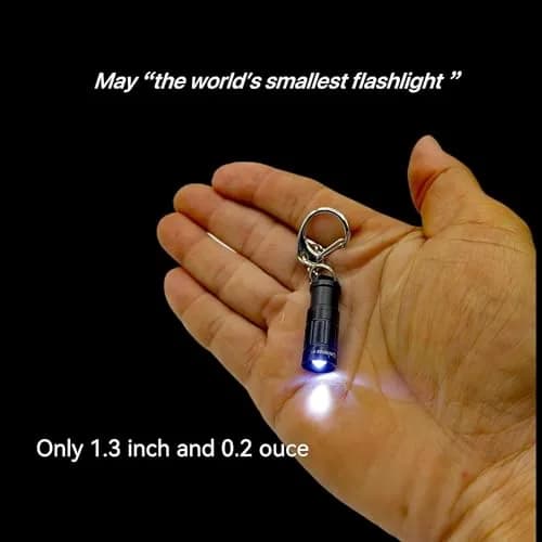 Nitefox e1 Tiny Keychain Flashlight 1.2 inches (3 cm) | Ultra-Compact EDC Safety Light thumbnail 2