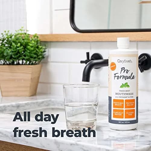 Oxyfresh Premium Pro Formula Fresh Mint Mouthwash – Patented Zinc Mouthwash for Adults thumbnail 5