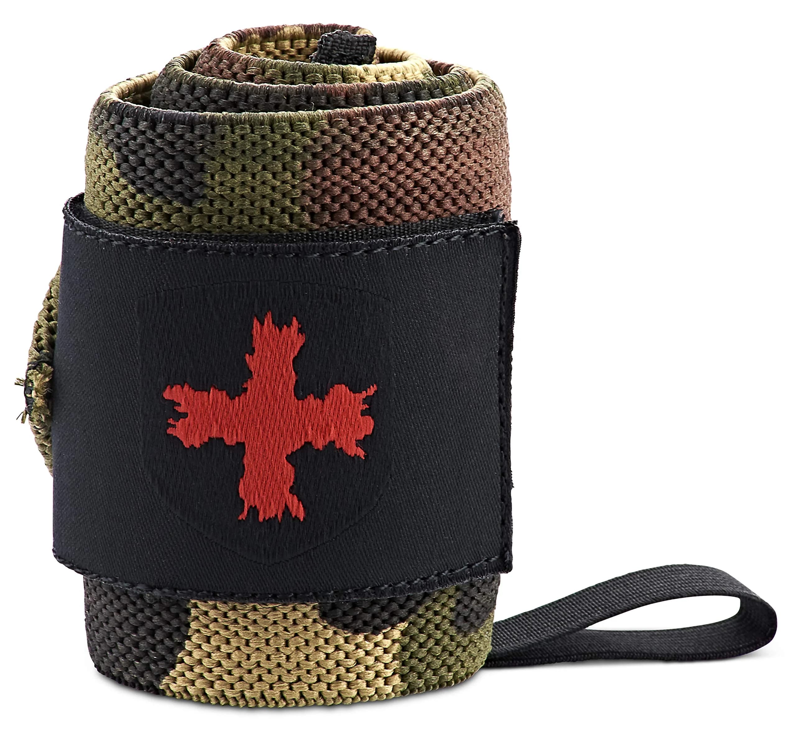 Harbinger Red Line Weight Lifting Wrist Wraps 18-inch Length | Competition Grade Elastic for Maximum Wrist Stability — Camo
