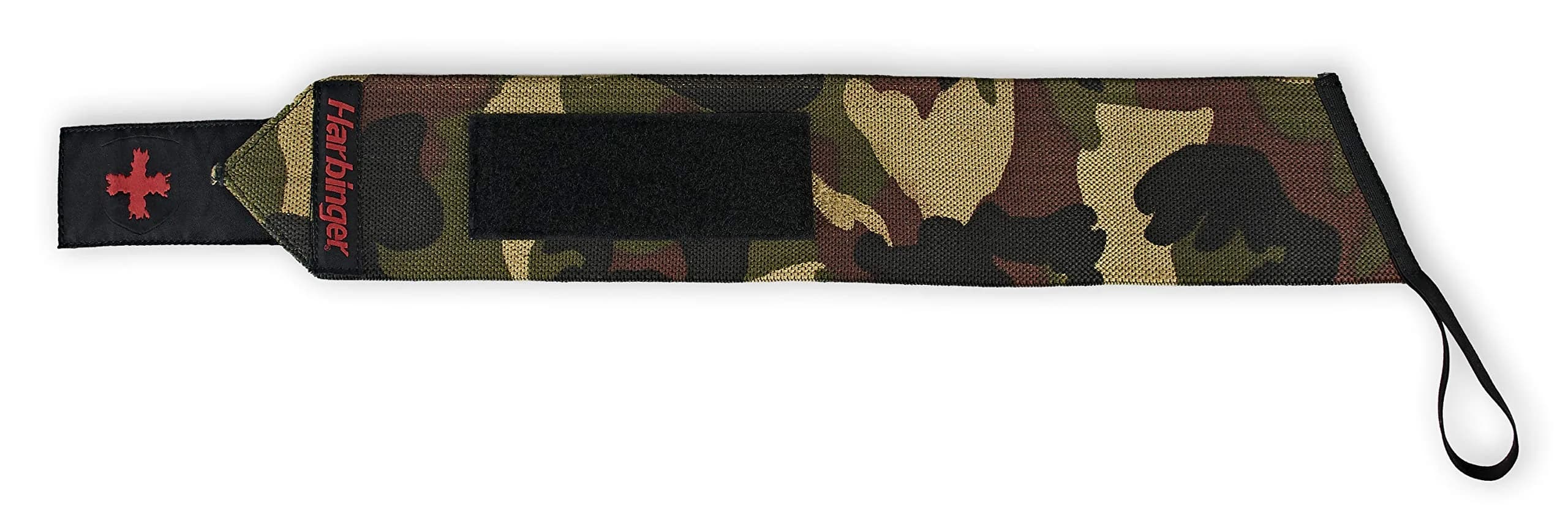 Harbinger Red Line 18-Inch Weightlifting Wrist Wraps (Pair, Camo) | Competition Grade Elastic for Maximum Stability thumbnail 3