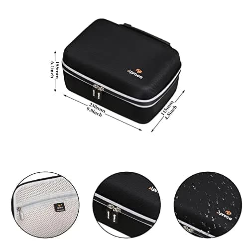 Aproca Black Camera Case for Canon EOS Rebel T7 DSLR | 18.1cm x 12.7cm x 23.7cm (7.1in x 5in x 9.3in) thumbnail 7
