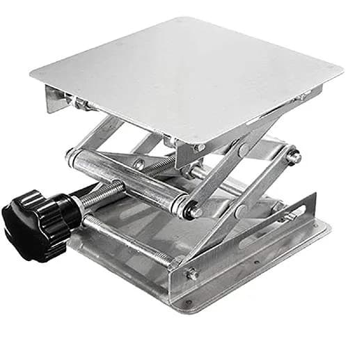 SUCOHANS 6" x 6" Stainless Steel Lab Jack Lift Stand Platform | 25kg (55lb) Capacity, 7.5cm-26cm Height Adjustment thumbnail 5