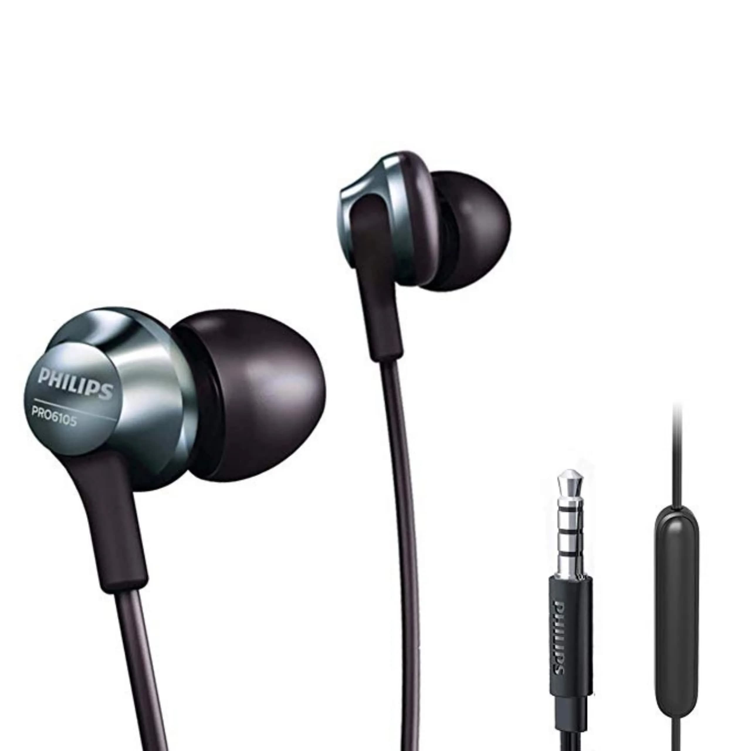 PHILIPS Pro Wired Earbuds with Microphone 8.6mm Hi-Res Audio | Comfortable & Durable