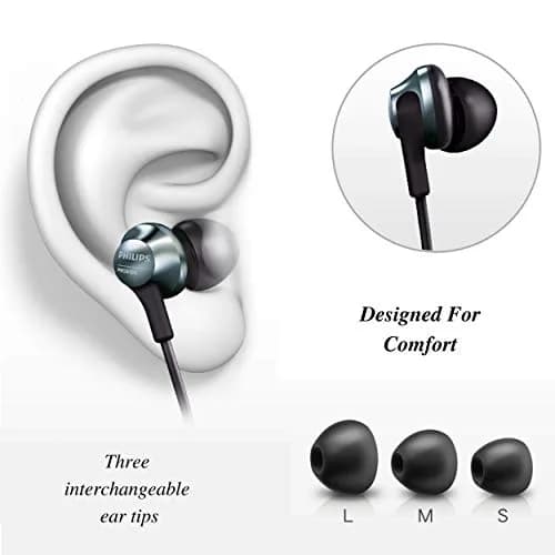 PHILIPS Pro Wired Earbuds with Microphone 8.6mm Hi-Res Audio | Comfortable & Durable thumbnail 2