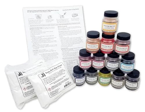 Jacquard Procion MX Dye Set 13 Colors (2/3 oz each) + 2lb Soda Ash | Fiber Reactive Cold Water Dye for Cotton, Linen, Rayon thumbnail 1