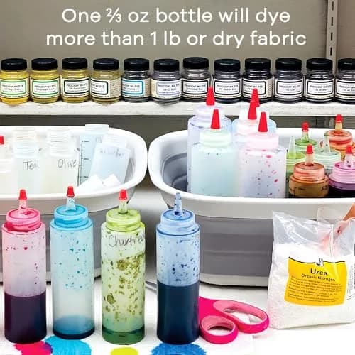 Jacquard Procion MX Dye Set 13 Colors (2/3 oz each) + 2lb Soda Ash | Fiber Reactive Cold Water Dye for Cotton, Linen, Rayon thumbnail 4