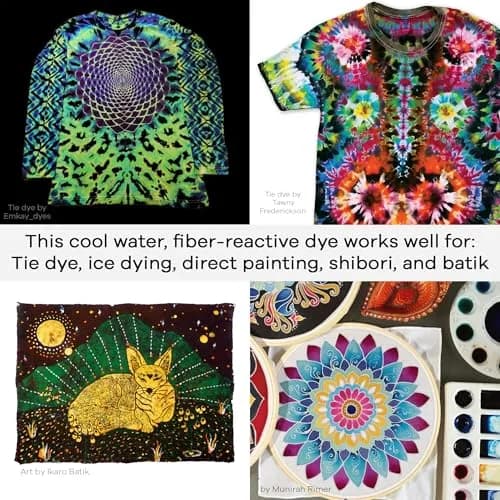 Jacquard Procion MX Dye Set 13 Colors (2/3 oz each) + 2lb Soda Ash | Fiber Reactive Cold Water Dye for Cotton, Linen, Rayon thumbnail 3