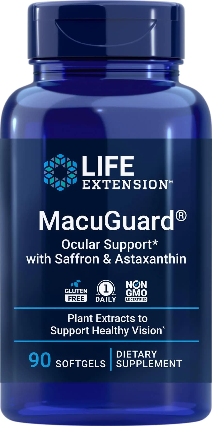 Life Extension MacuGuard Ocular Support 90 softgels with Saffron & Astaxanthin | Eye Vitamins for Vision Support - main product image