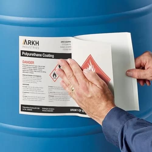 Avery UltraDuty GHS Chemical Labels 8.5 x 11 Inch, 250 Labels | Waterproof, UV Resistant, Chemical Resistant thumbnail 7