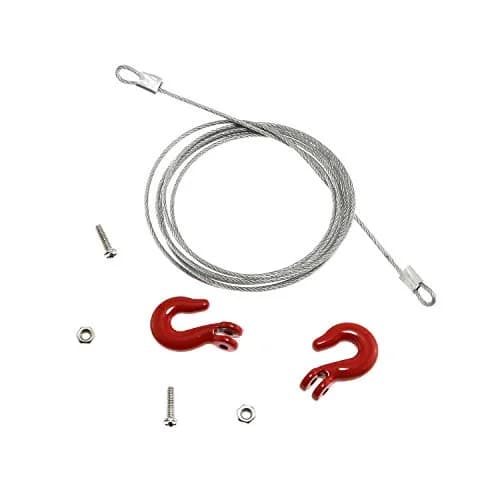 Maxmoral Trailer Chain Rope with Tow Hook for RC Cars & Trucks 86cm (1-Pack) thumbnail 2