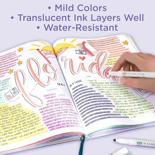 Zebra Pen Mildliner Refresh Colors Dual Tip Highlighter Set (5-Pack) | Smooth Ink Flow thumbnail 4