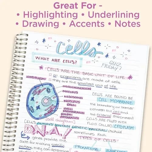 Zebra Pen Mildliner Refresh Colors Dual Tip Highlighter Set (5-Pack) | Smooth Ink Flow thumbnail 5