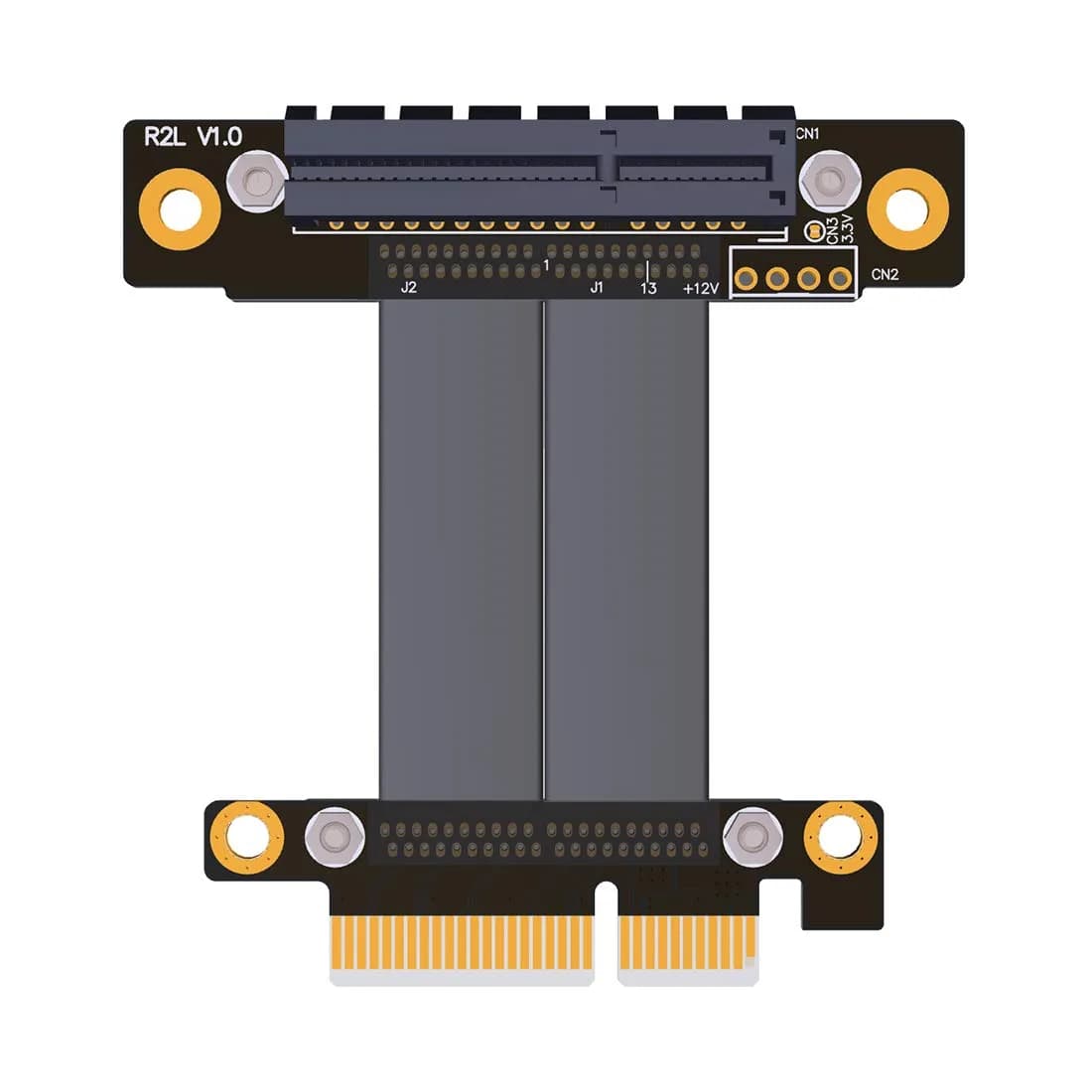 ADT-LINK PCIe 3.0 x4 Extension Cable 5cm | 32Gbps PCI Express Riser Card Vertical - main product image
