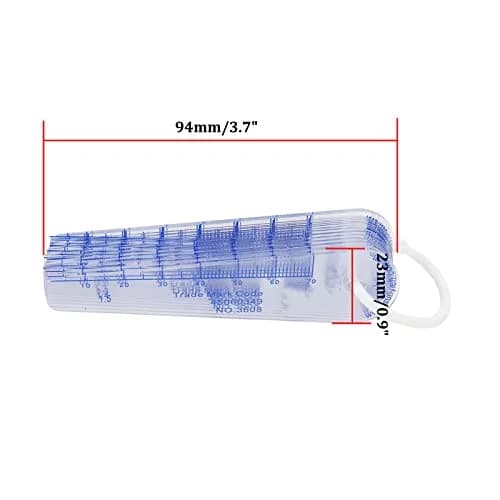 Rannb Plastic Feeler Gauge 0.05mm-2mm 19 Leaf Metric Measuring Tool | Precision Gap Measurement thumbnail 2