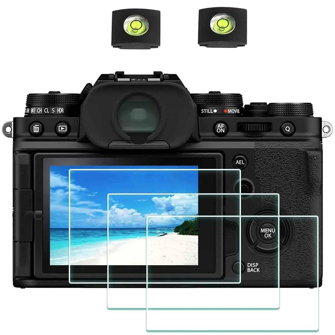 ULBTER Tempered Glass Screen Protector for Fujifilm GFX 100 II LCD & Top Screen | 2+2 Pack — X-T4