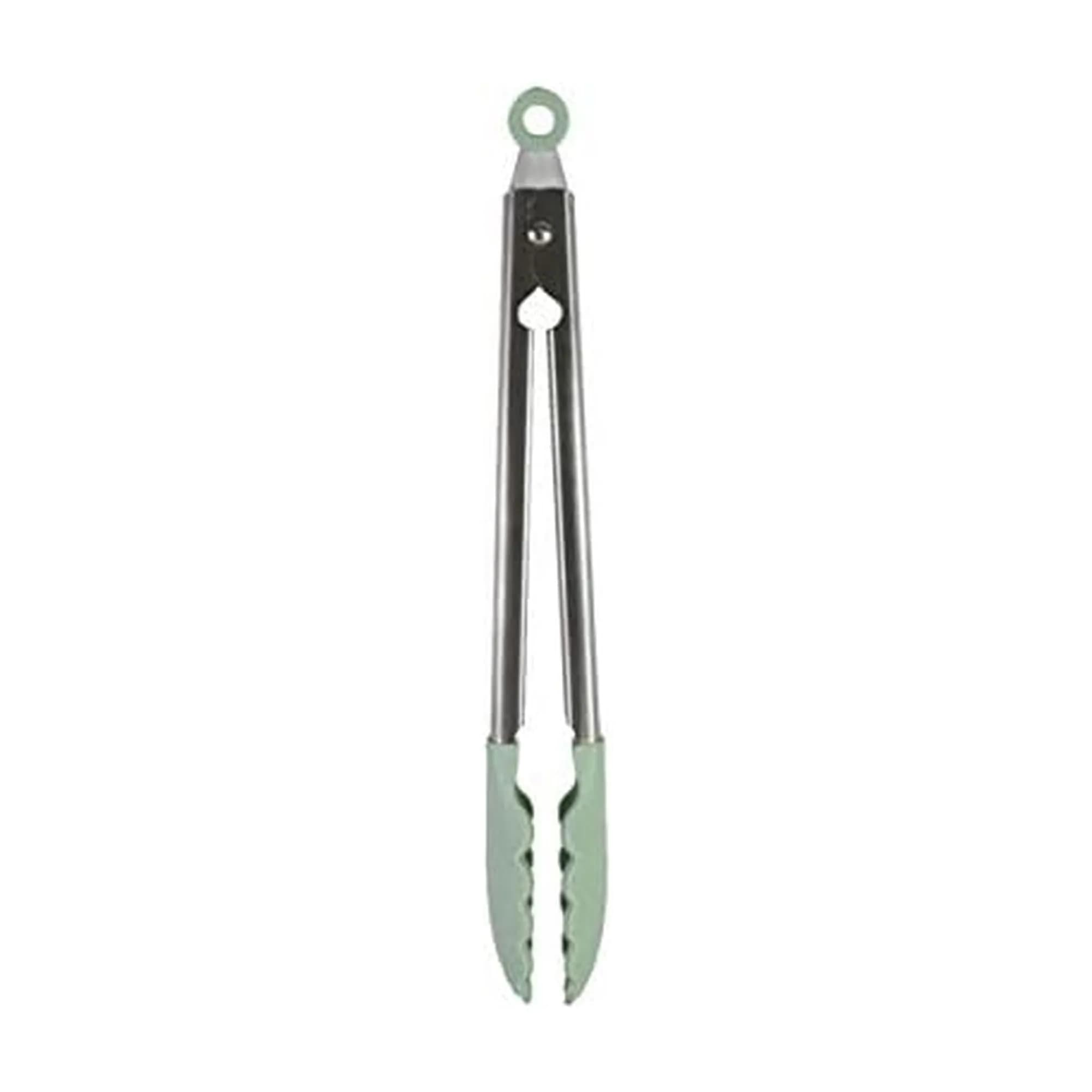 KitchenAid Gourmet Silicone-Tipped Stainless Steel Tongs, 12 Inch, Pistachio | Heat Resistant & Dishwasher Safe thumbnail 1