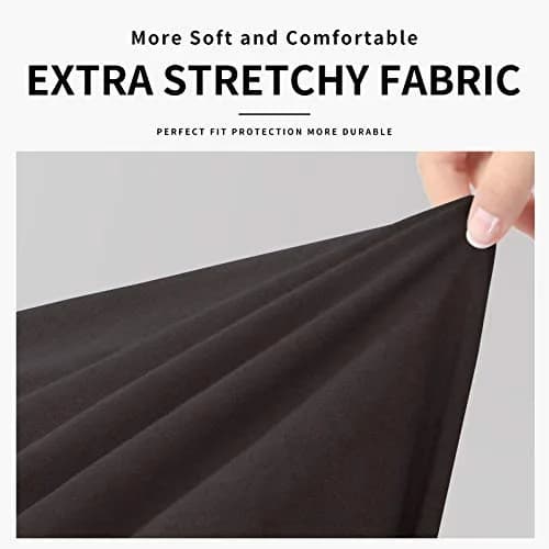 Easy-Going Waterproof Oversized Sofa Cover for 3 Cushion Sofas | Chocolate, 86-108 inch Seat Width thumbnail 7
